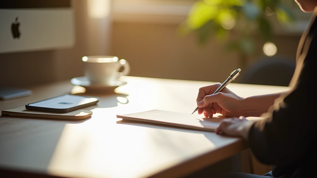 Productivity habits tracking and daily routines documentation